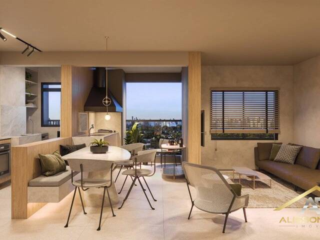 Foto ilustrada do Living de 58m²